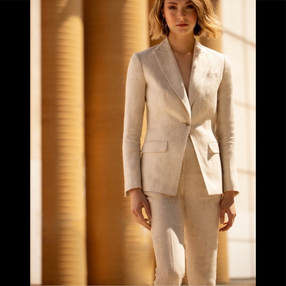 New yumi mazao dress pants slacks sz 40 M F blazer